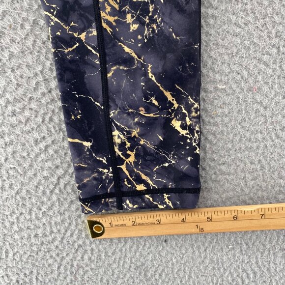 Constantly Varied Gear Leggings Womens Extra Small Black Gold Marble Capri CVG - Picture 9 of 11
